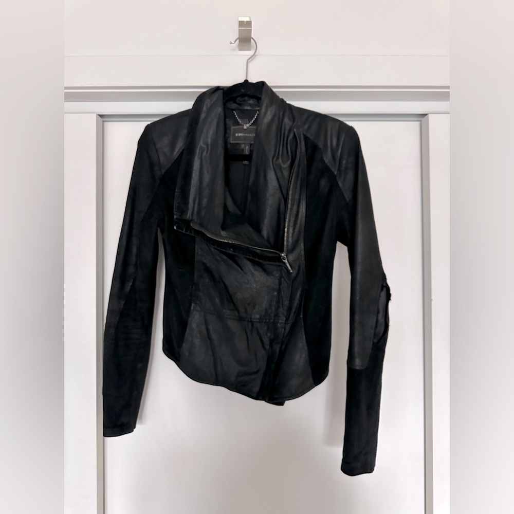 BCBG 100% leather jacket